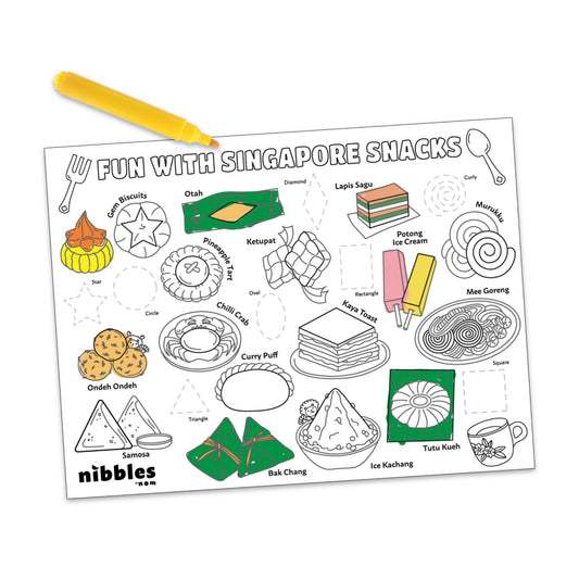 Nibbles by Nom SG Snacks Silicone Colouring Mat