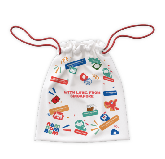 Nom Drawstring Bag