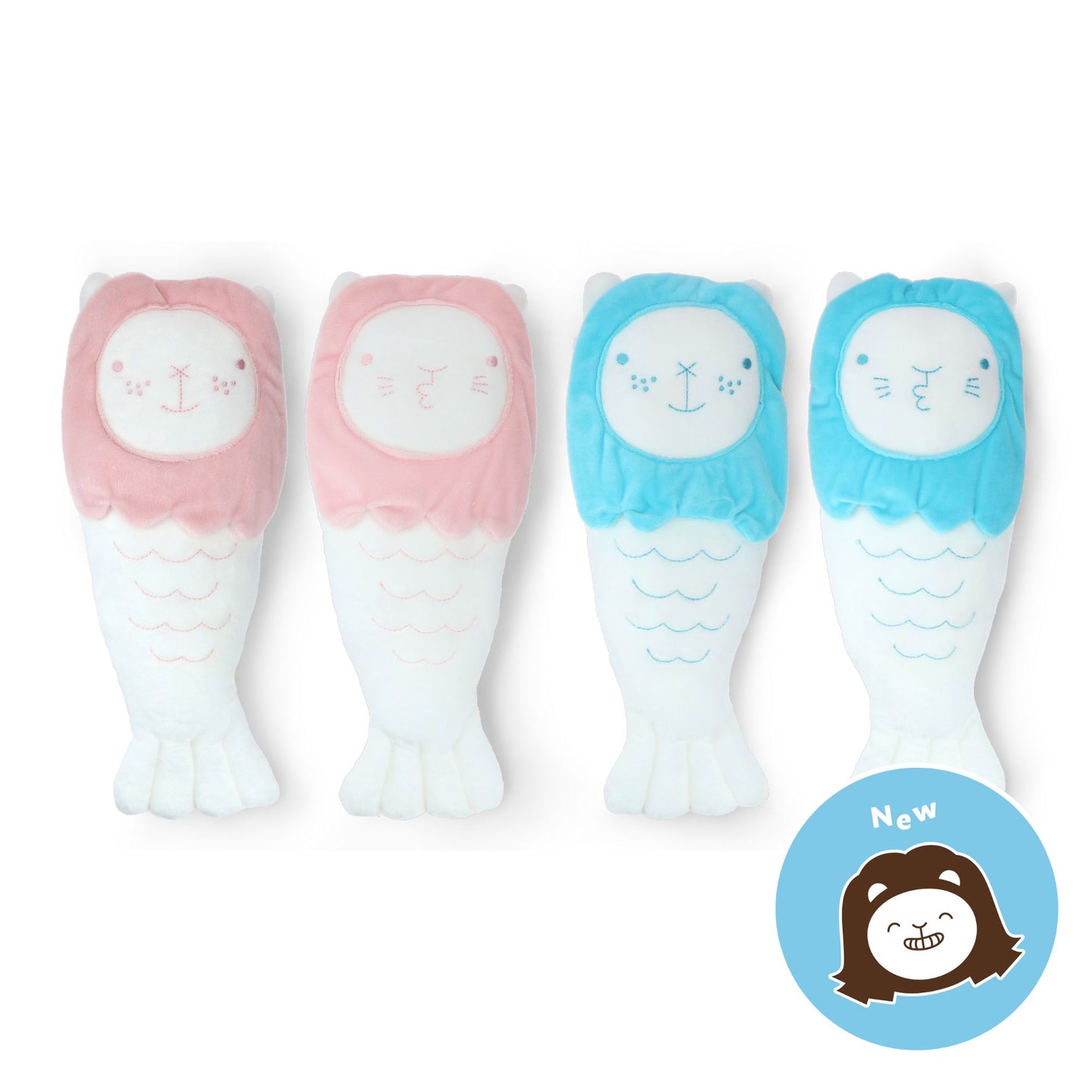 Merlion Chou Chou Plush (Pink/Blue)