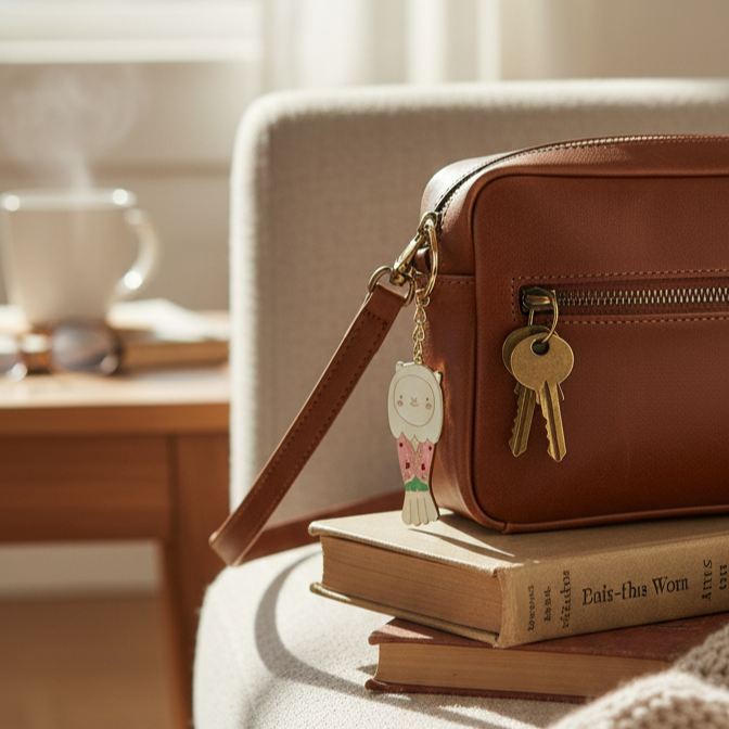 Merlion Outfit Keychain (Nyonya Kebaya)