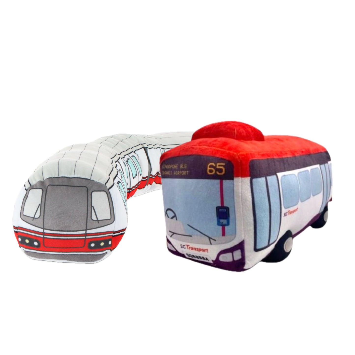 Nibbles by Nom Singapore Bus & Train Plush