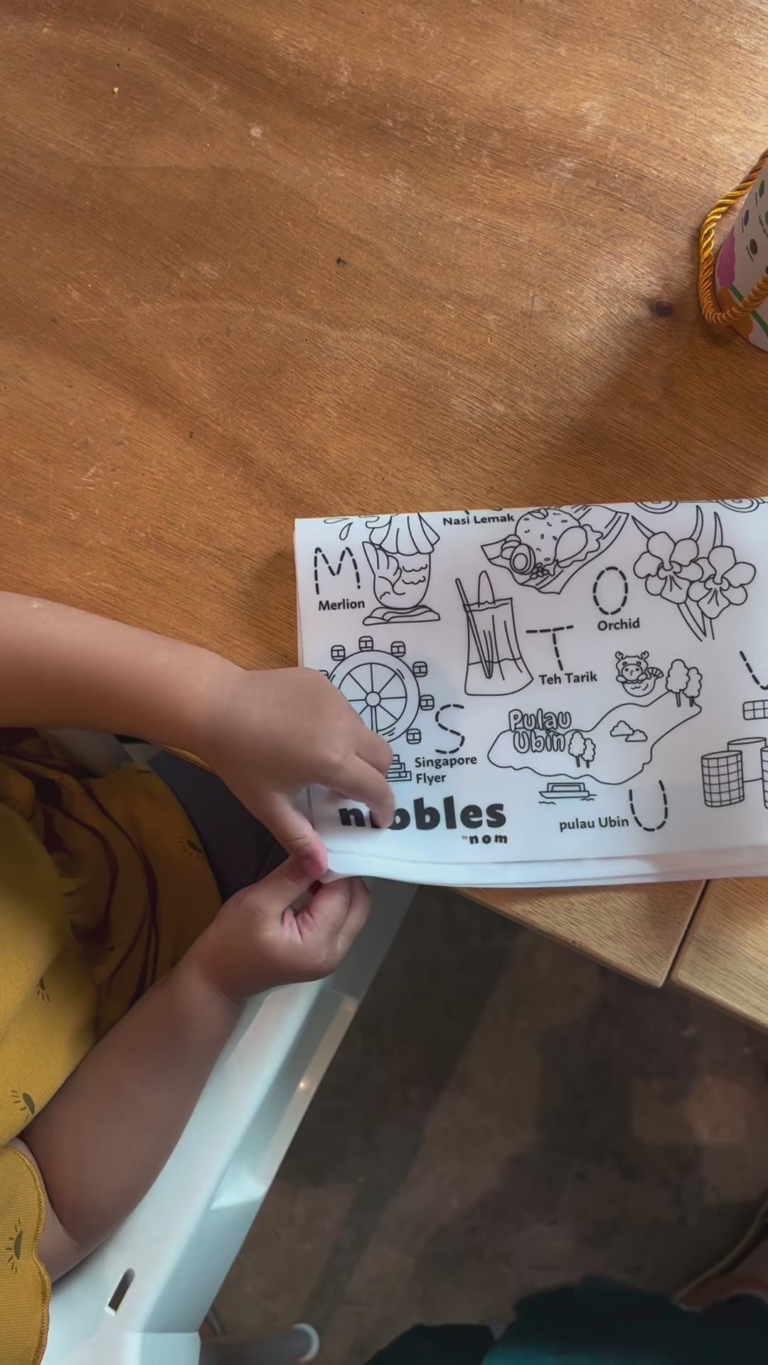 Nibbles by Nom SG Edition Silicone Colouring Mat 2