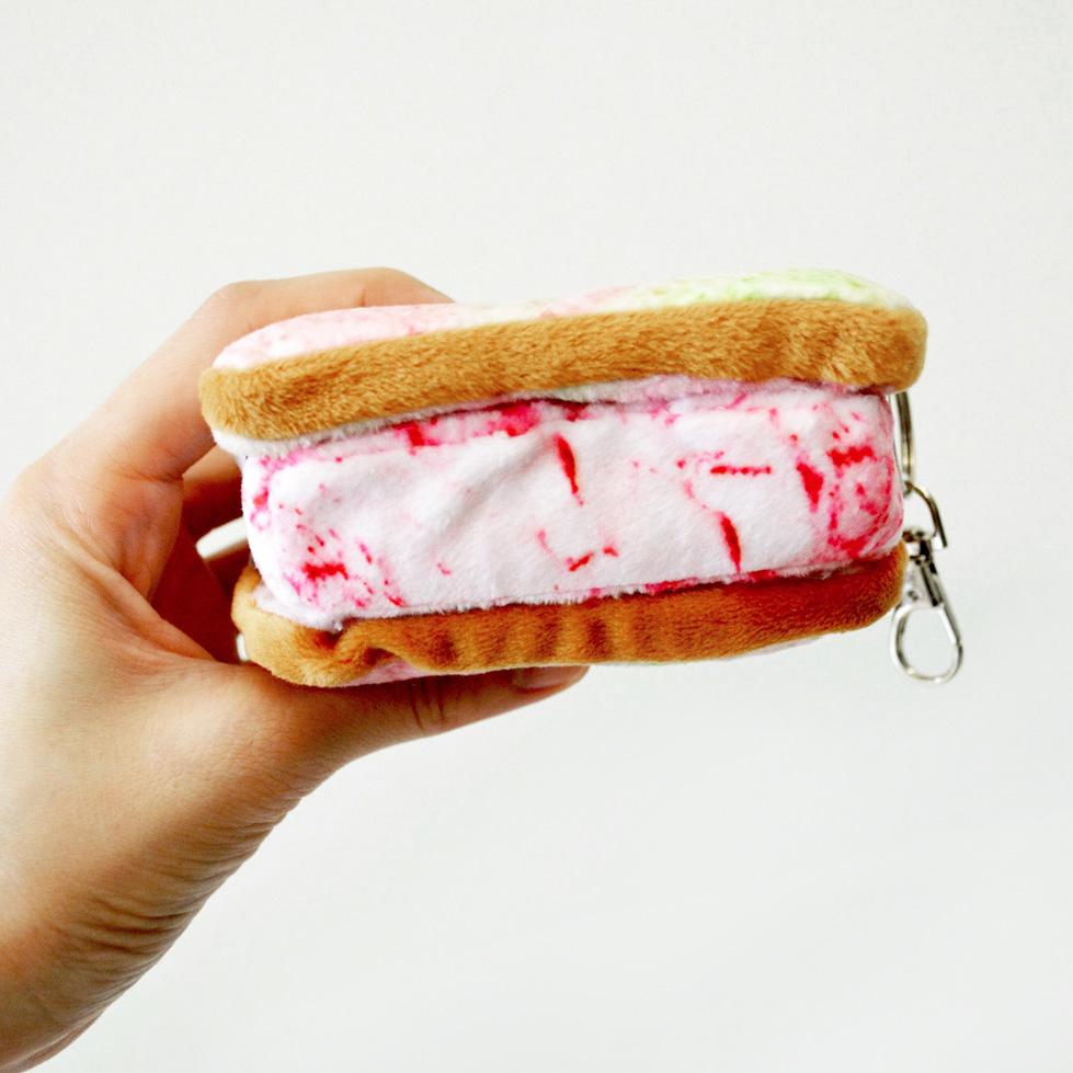 Ice Cream Sandwich Keychain