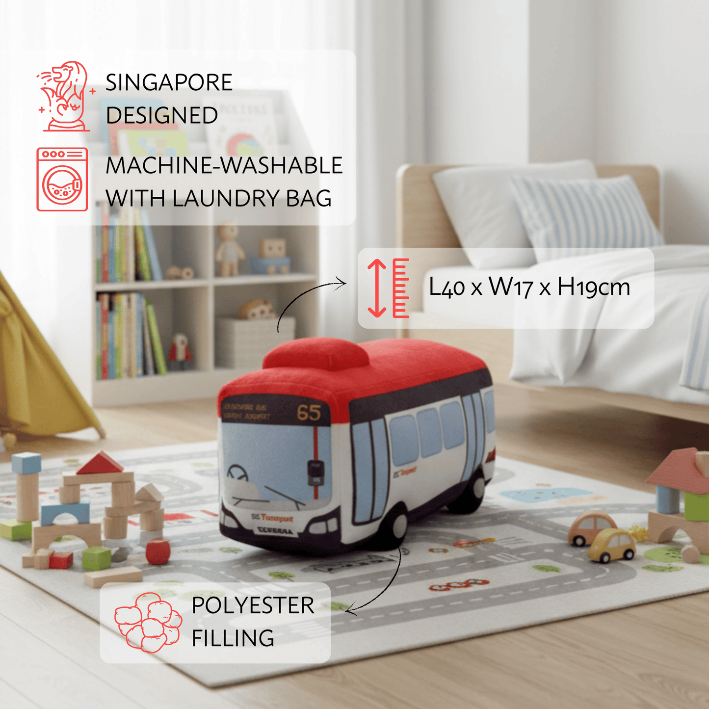 Singapore Bus Plush