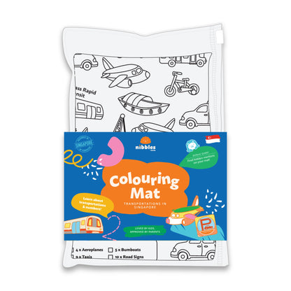 Nibbles by Nom SG Transport Silicone Colouring Mat