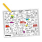 Nibbles by Nom SG Transport Silicone Colouring Mat