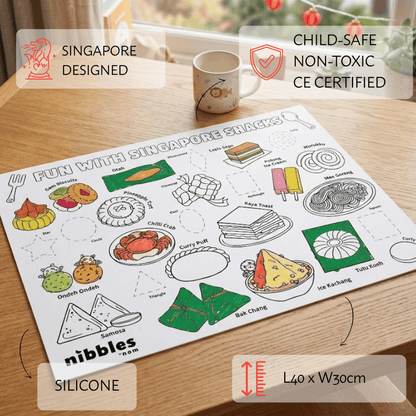 Nibbles by Nom SG Snacks Silicone Colouring Mat