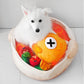 Furball Curry Fish Head Pet Bed Set