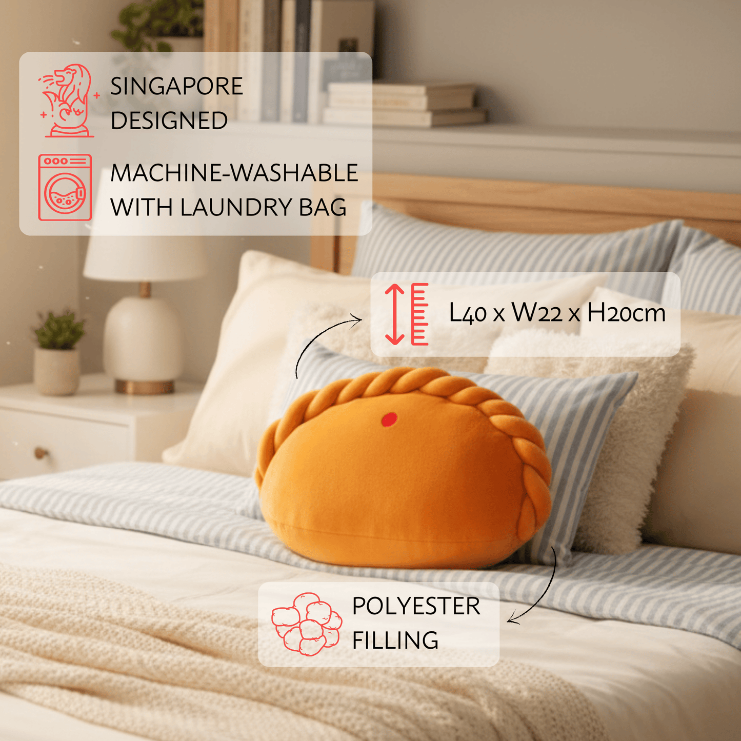 Curry Puff Cushion