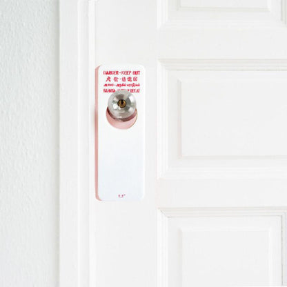 Danger Area Door Hanger