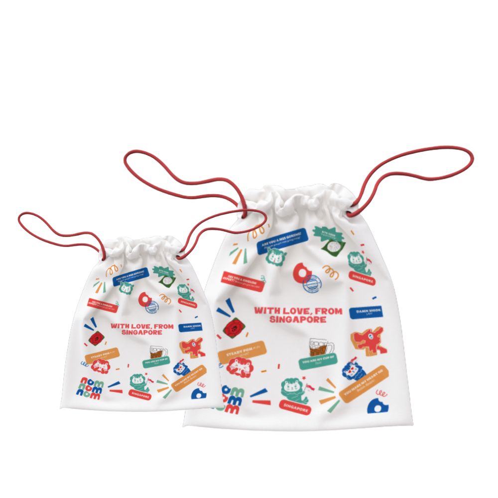 Nom Drawstring Bag