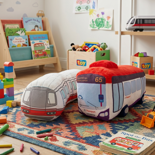 Nibbles by Nom Singapore Bus & Train Plush