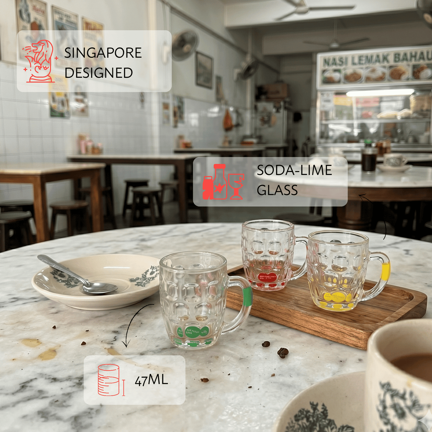 Kopitiam Mug Shot Glass