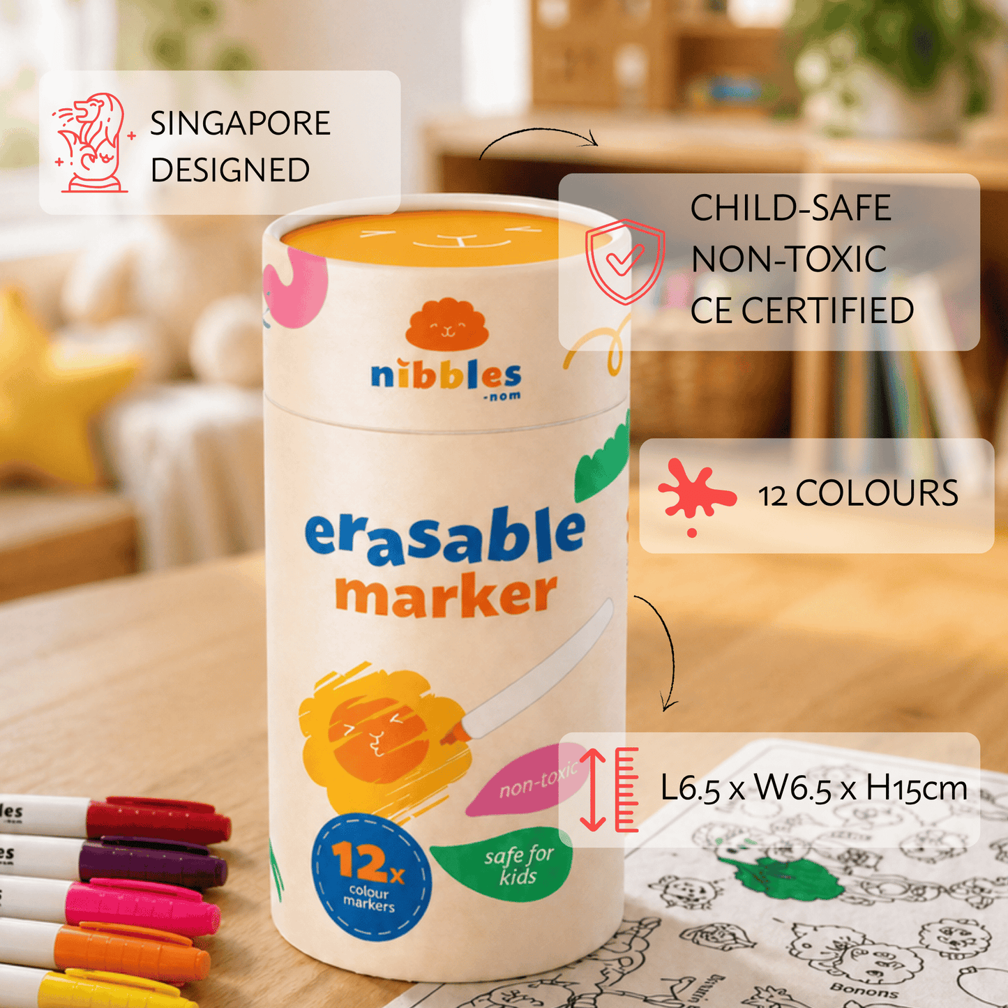 Nibbles by Nom Marker (for Silicone Colouring Mat)