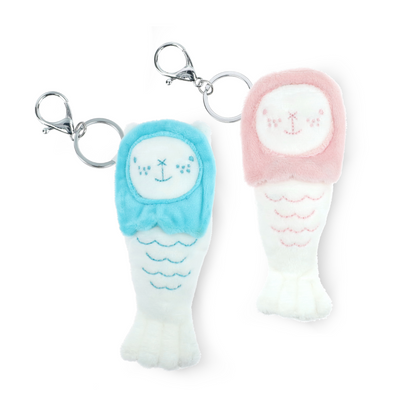 Merlion Chou Chou Mini Keychain (Pink/Blue)