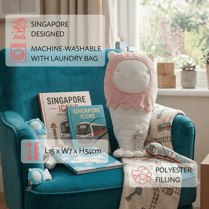 Merlion Chou Chou Plush (Pink)