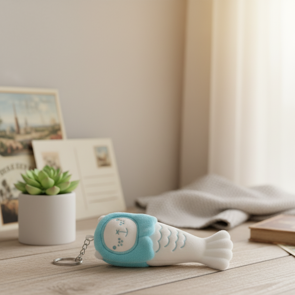 Merlion Chou Chou Mini Keychain