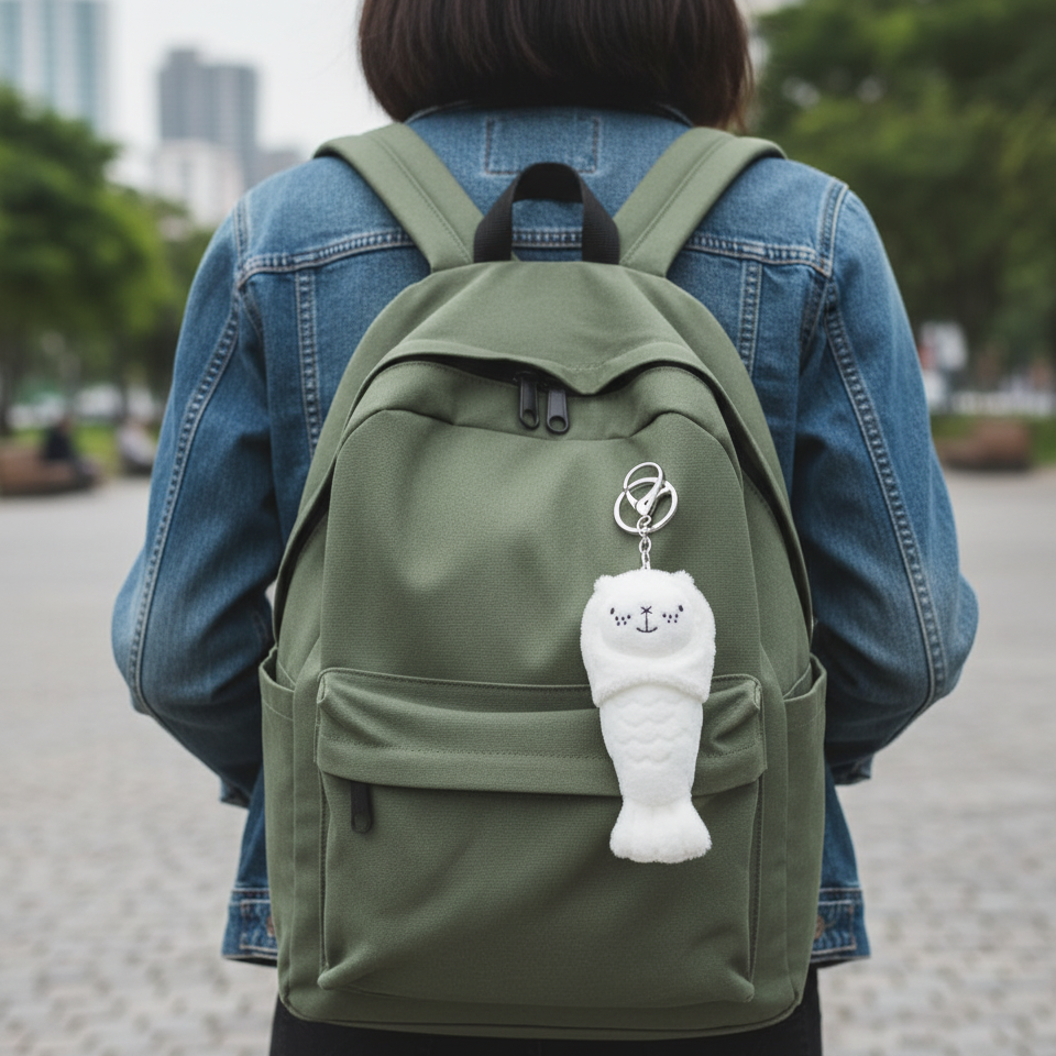 Merlion Chou Chou Mini Keychain