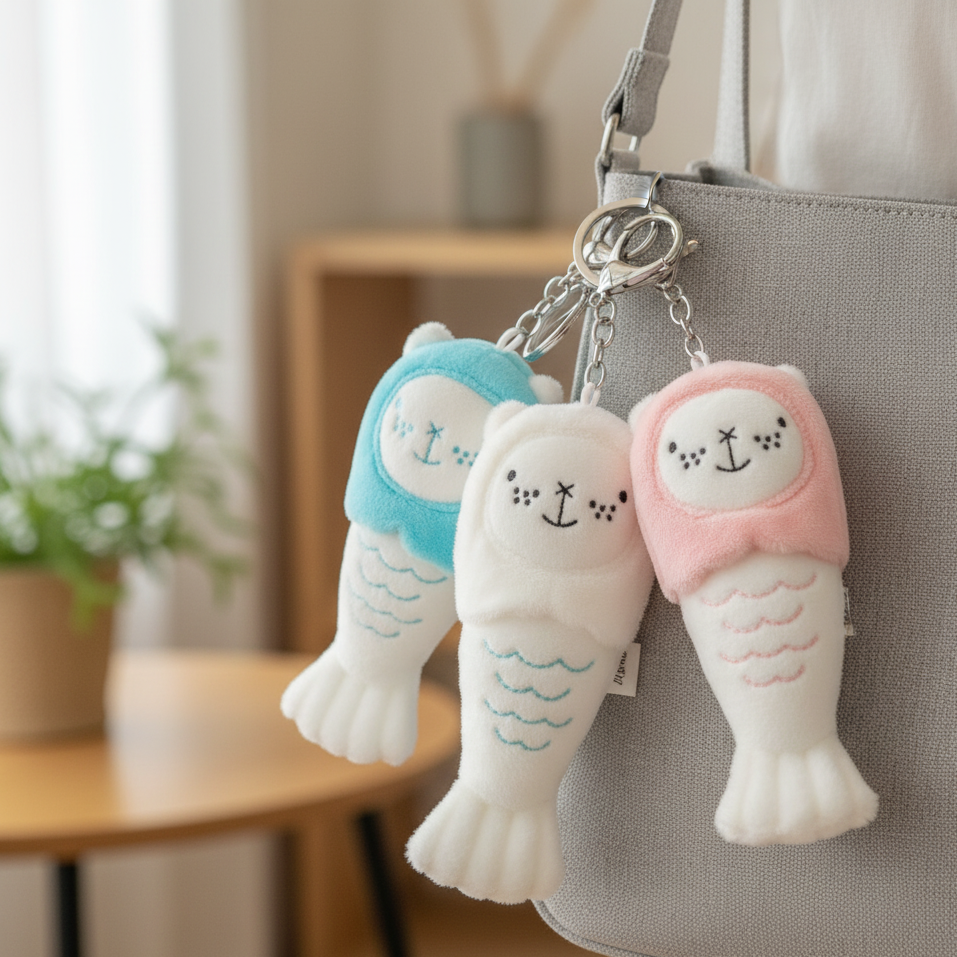 Merlion Chou Chou Mini Keychain