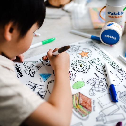 Nibbles by Nom SG Snacks Silicone Colouring Mat