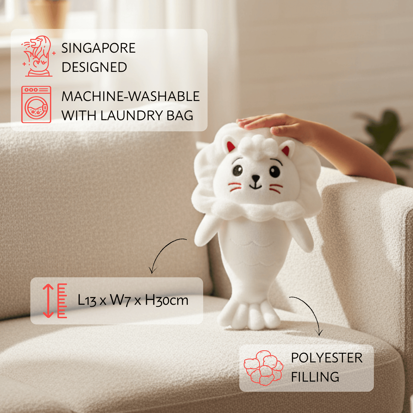 Nom Nom The Merlion Plush