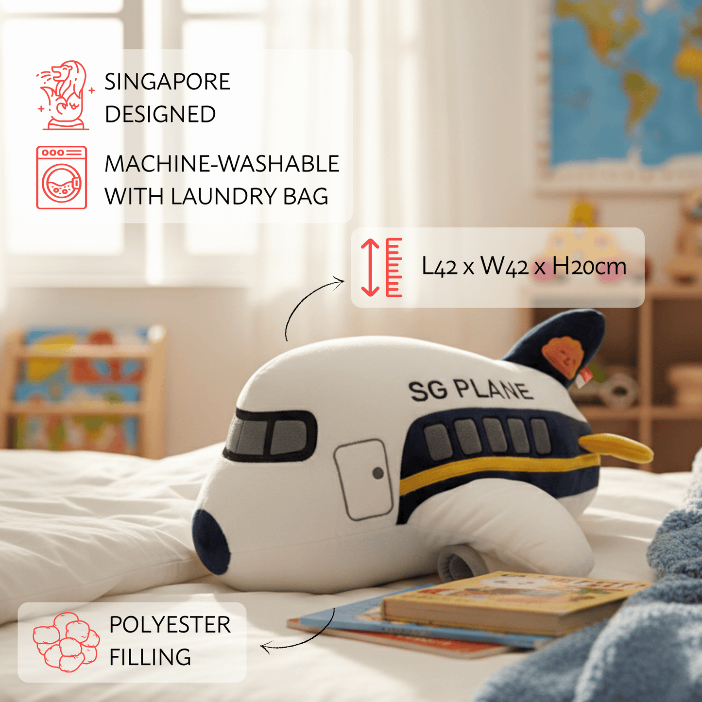Singapore Plane Plush