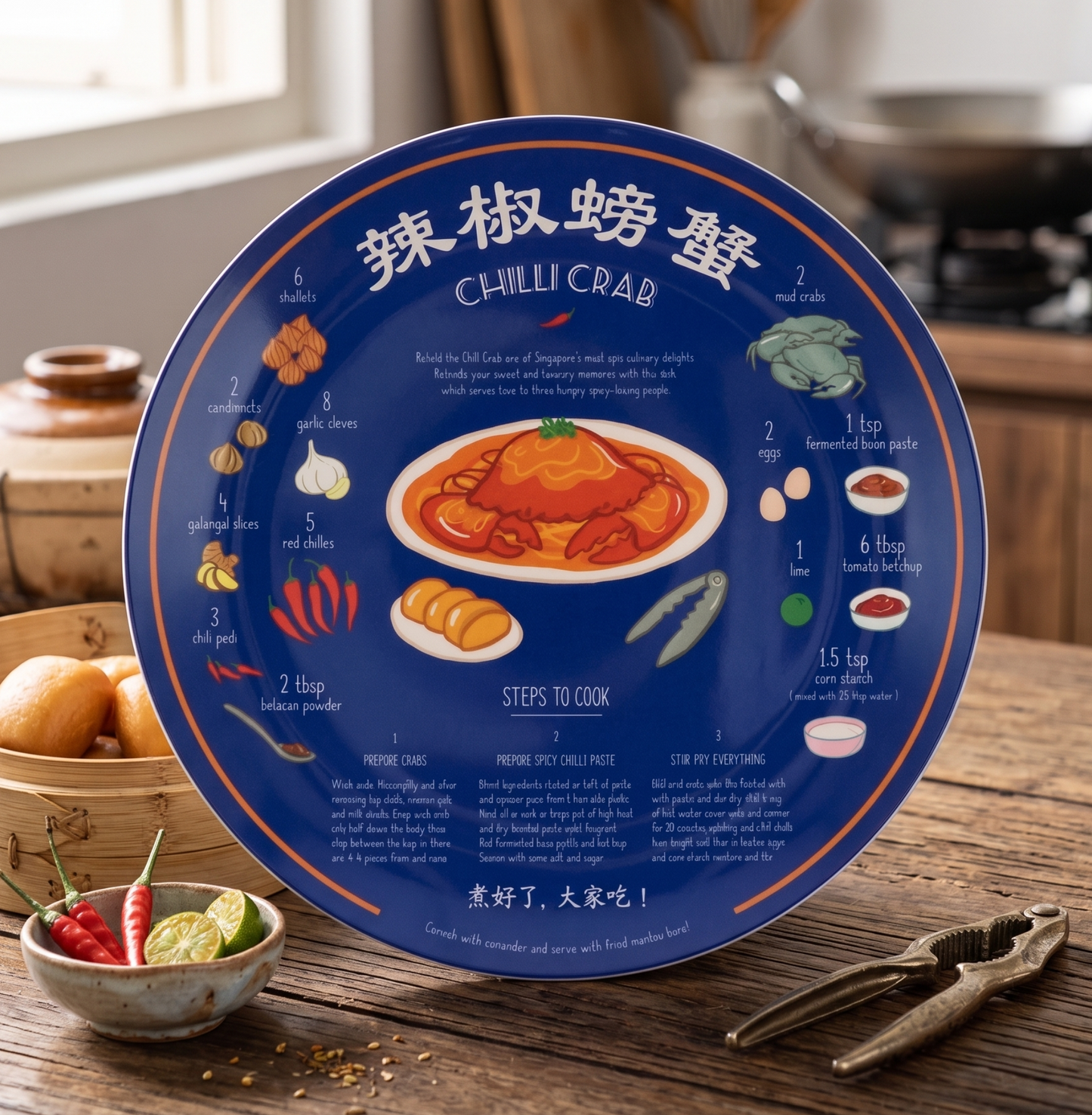 Recipe Plate (Chilli Crab)