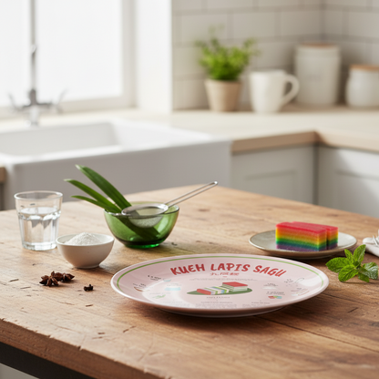 Recipe Plate (Kueh Lapis Sagu)