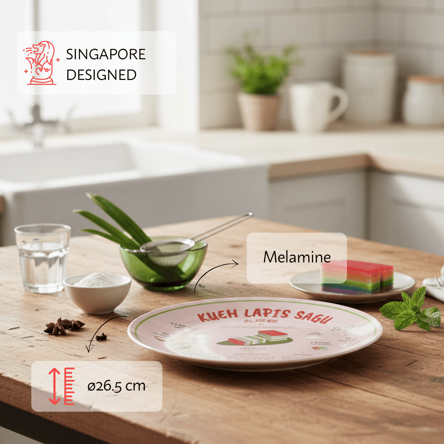Recipe Plate (Kueh Lapis Sagu)