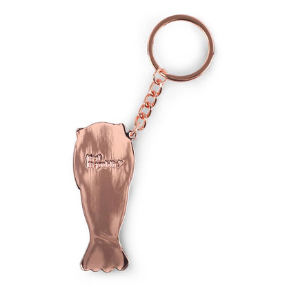 Merlion Chou Chou Keychain (Rose Gold)