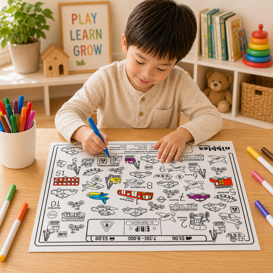 Nibbles by Nom SG Transport Silicone Colouring Mat