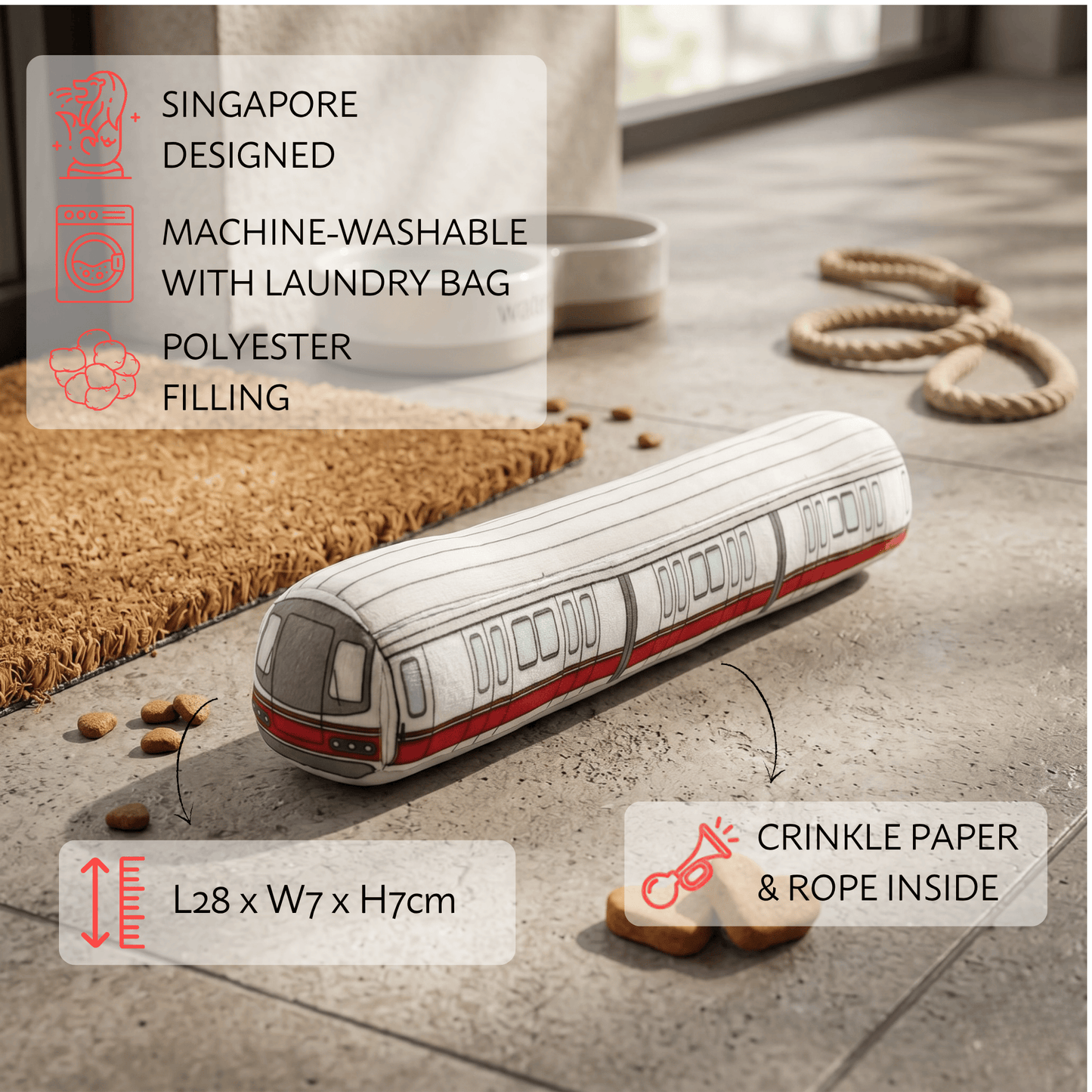 Waggle Train Chew Toy