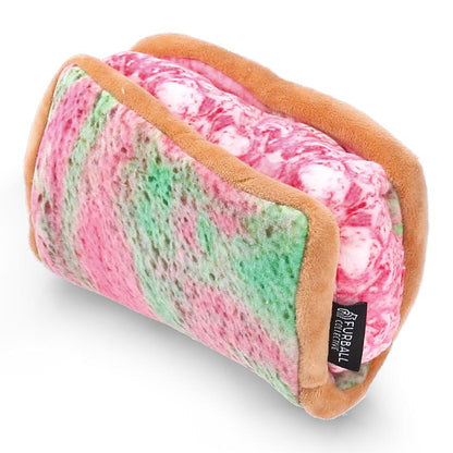 Waggle Ice Cream Sandwich Squeakie Chew Toy